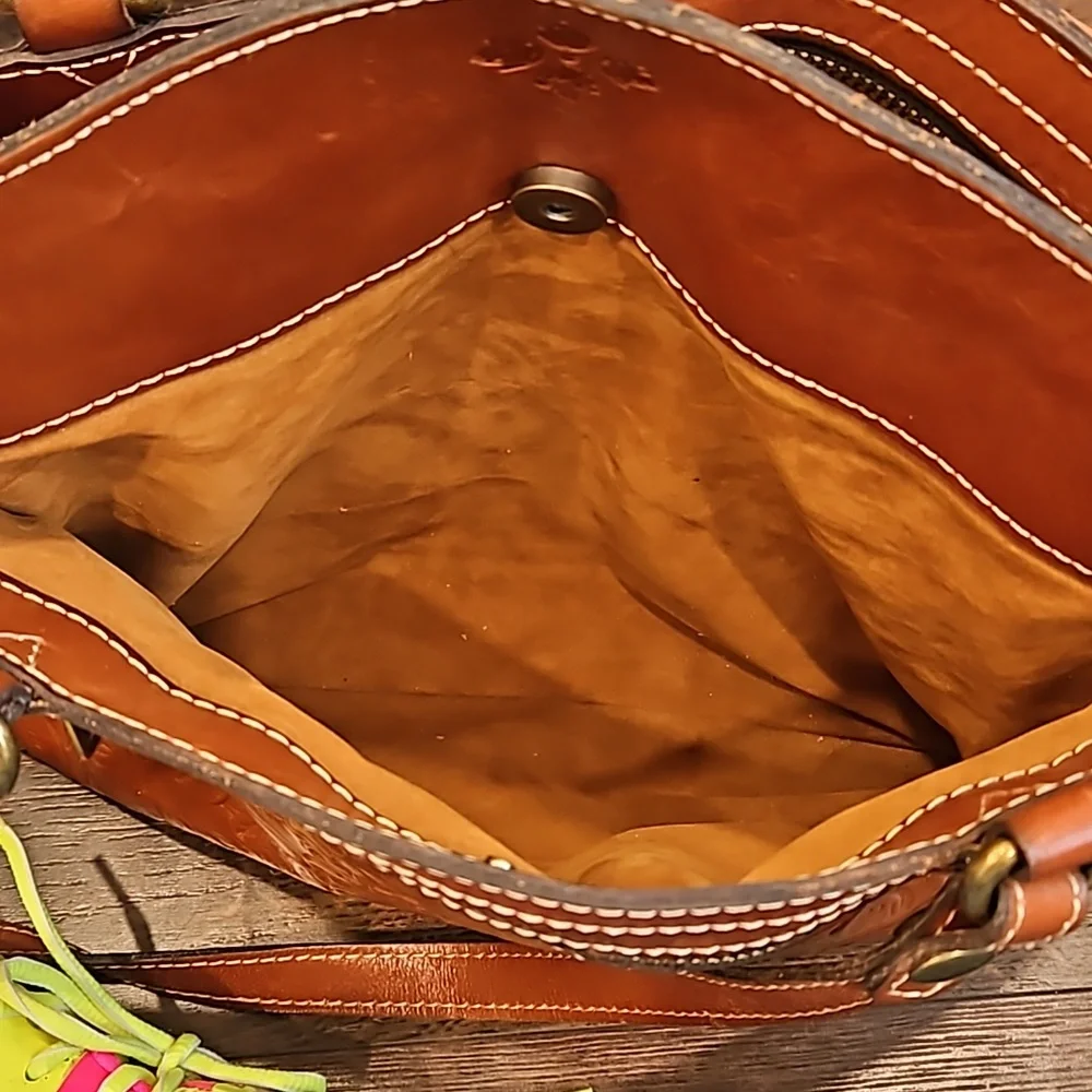 Patricia Nash Florenced Tooled leather Poppy Tote